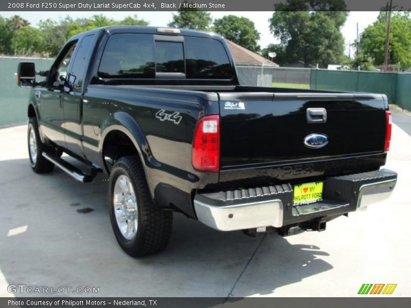 Black / Medium Stone 2008 Ford F250 Super Duty Lariat SuperCab 4x4