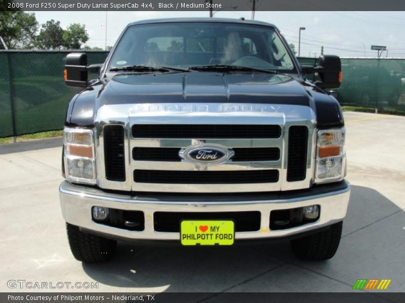 Black / Medium Stone 2008 Ford F250 Super Duty Lariat SuperCab 4x4