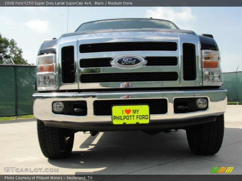 Black / Medium Stone 2008 Ford F250 Super Duty Lariat SuperCab 4x4