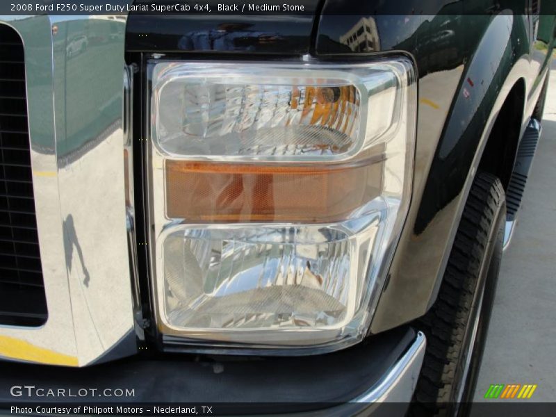 Black / Medium Stone 2008 Ford F250 Super Duty Lariat SuperCab 4x4