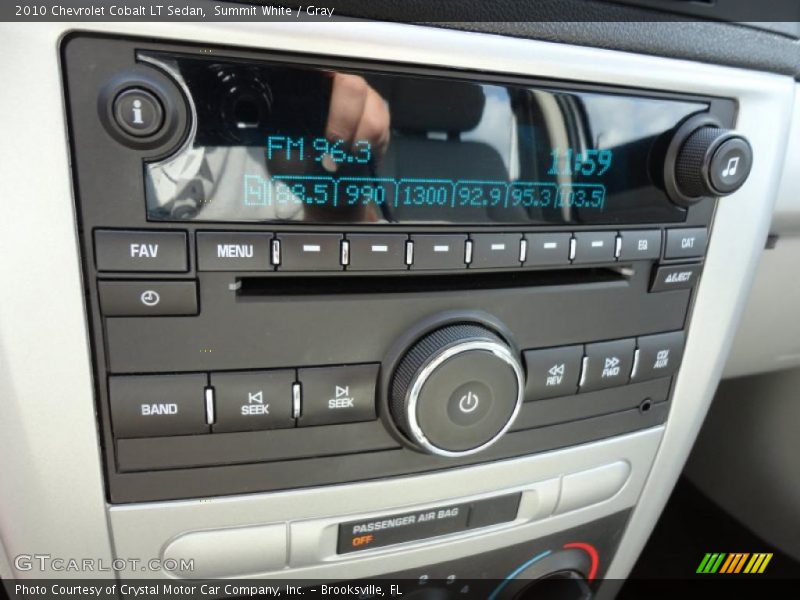 Summit White / Gray 2010 Chevrolet Cobalt LT Sedan
