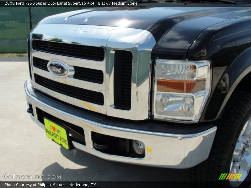 Black / Medium Stone 2008 Ford F250 Super Duty Lariat SuperCab 4x4