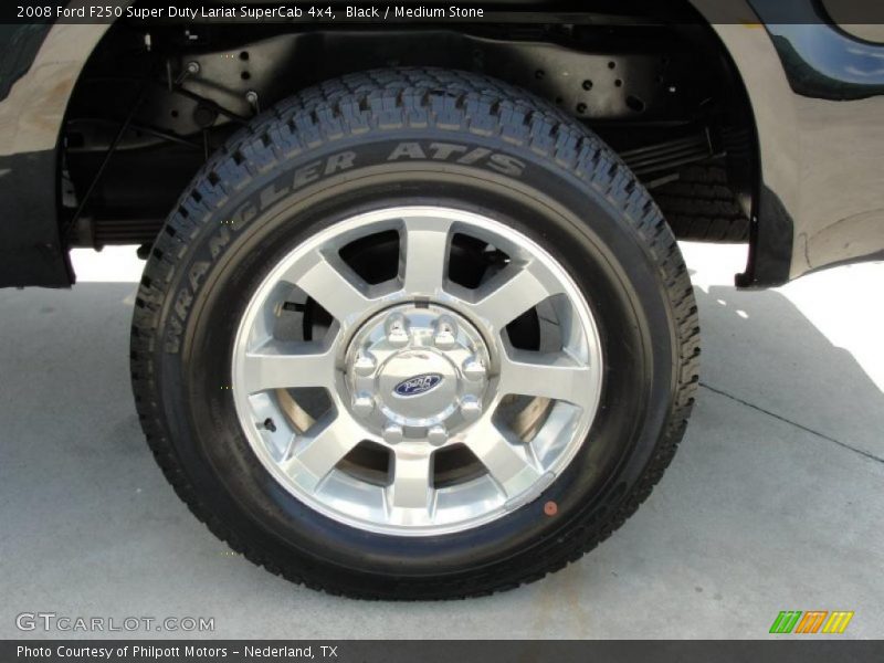 Black / Medium Stone 2008 Ford F250 Super Duty Lariat SuperCab 4x4