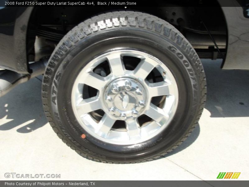Black / Medium Stone 2008 Ford F250 Super Duty Lariat SuperCab 4x4