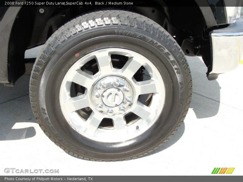 Black / Medium Stone 2008 Ford F250 Super Duty Lariat SuperCab 4x4