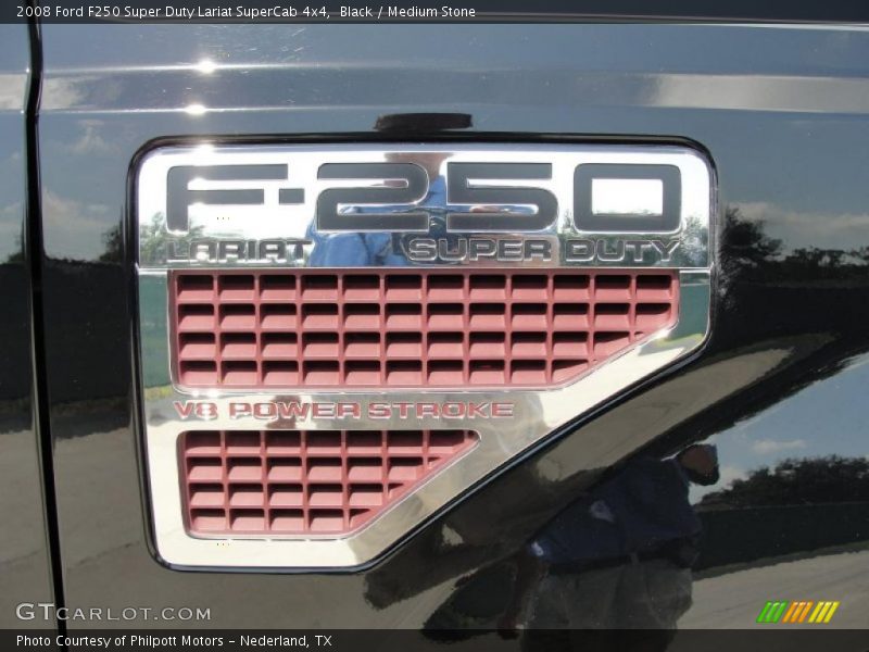 Black / Medium Stone 2008 Ford F250 Super Duty Lariat SuperCab 4x4