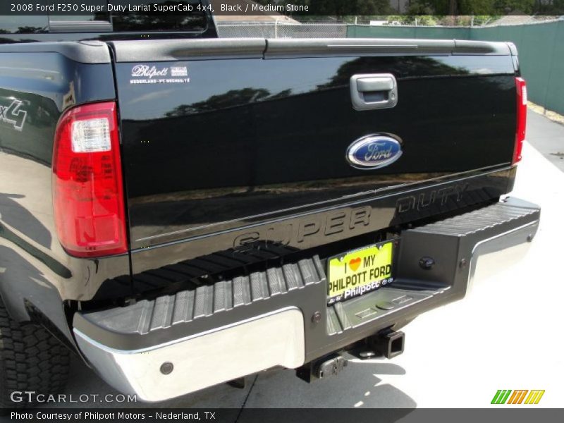 Black / Medium Stone 2008 Ford F250 Super Duty Lariat SuperCab 4x4