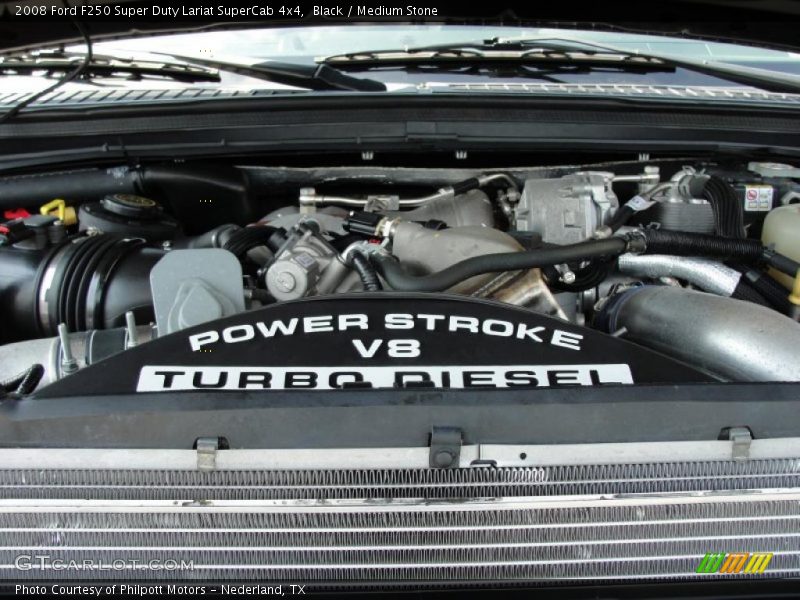 Black / Medium Stone 2008 Ford F250 Super Duty Lariat SuperCab 4x4