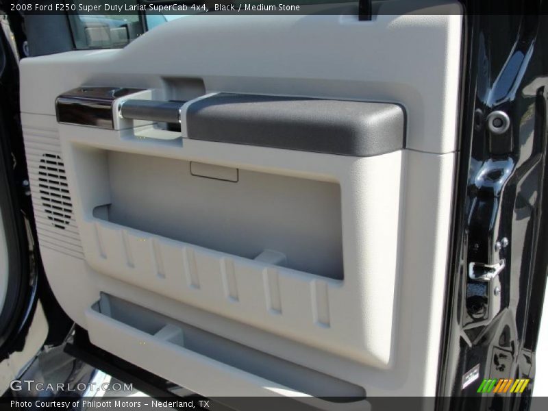 Black / Medium Stone 2008 Ford F250 Super Duty Lariat SuperCab 4x4