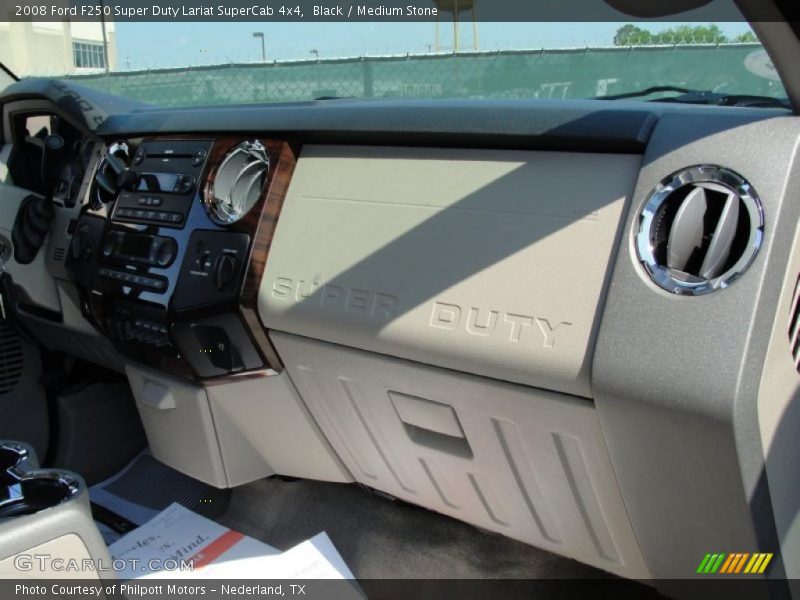 Black / Medium Stone 2008 Ford F250 Super Duty Lariat SuperCab 4x4