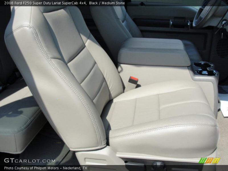 Black / Medium Stone 2008 Ford F250 Super Duty Lariat SuperCab 4x4