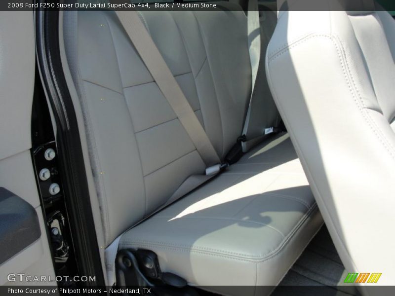 Black / Medium Stone 2008 Ford F250 Super Duty Lariat SuperCab 4x4