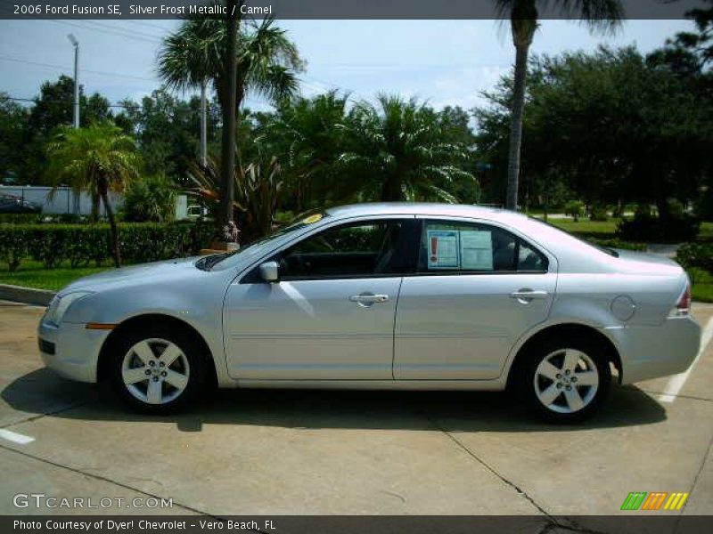 Silver Frost Metallic / Camel 2006 Ford Fusion SE