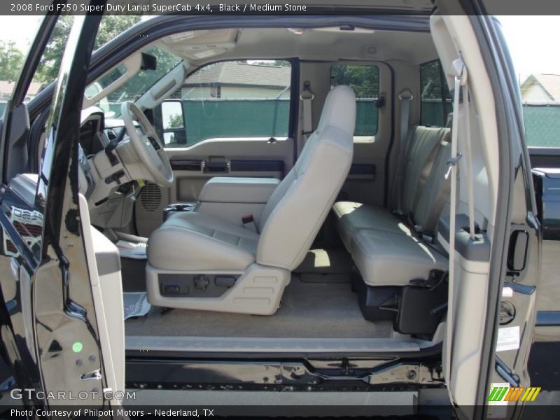 Black / Medium Stone 2008 Ford F250 Super Duty Lariat SuperCab 4x4