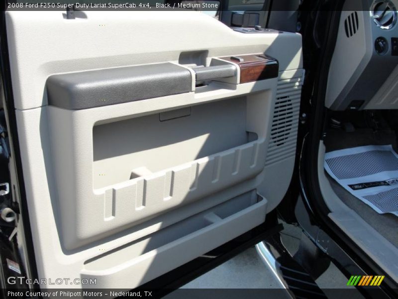 Black / Medium Stone 2008 Ford F250 Super Duty Lariat SuperCab 4x4