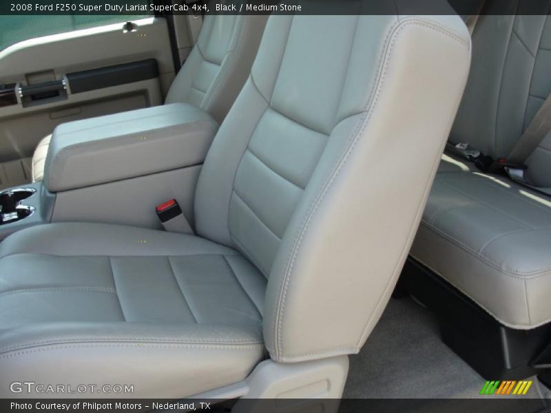 Black / Medium Stone 2008 Ford F250 Super Duty Lariat SuperCab 4x4