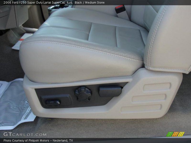 Black / Medium Stone 2008 Ford F250 Super Duty Lariat SuperCab 4x4