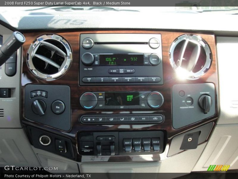 Black / Medium Stone 2008 Ford F250 Super Duty Lariat SuperCab 4x4