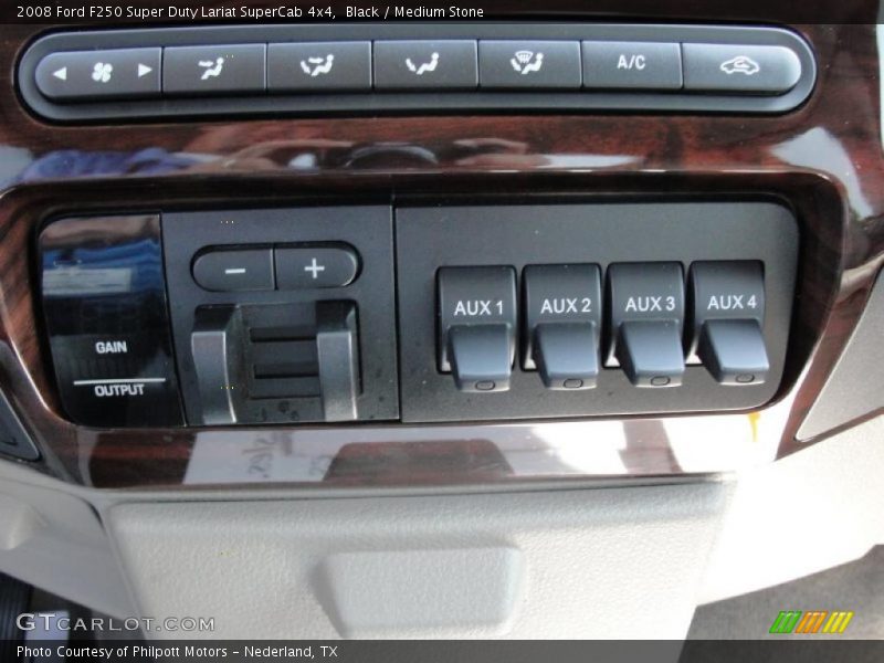 Black / Medium Stone 2008 Ford F250 Super Duty Lariat SuperCab 4x4
