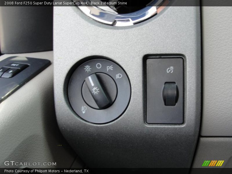Black / Medium Stone 2008 Ford F250 Super Duty Lariat SuperCab 4x4