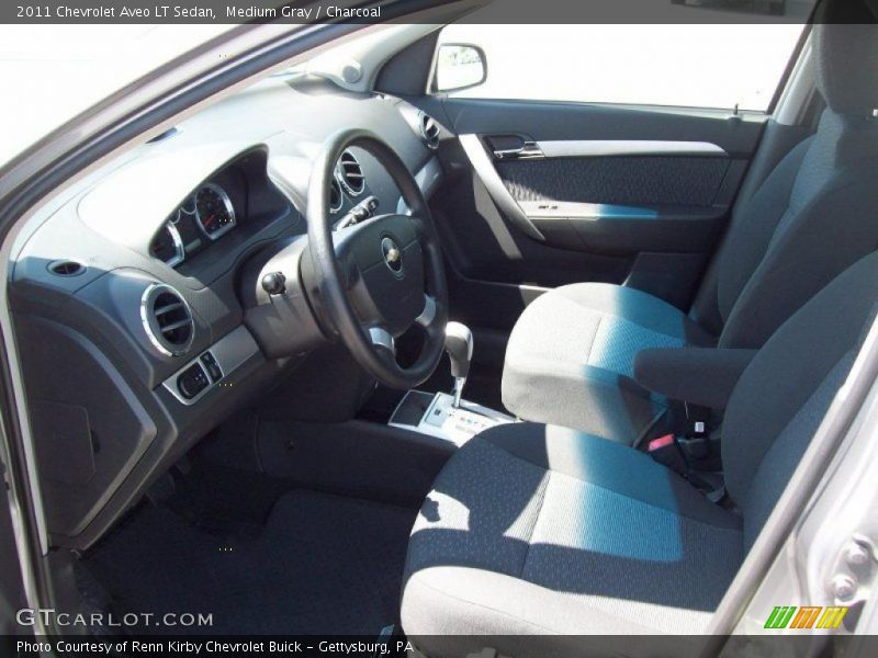  2011 Aveo LT Sedan Charcoal Interior