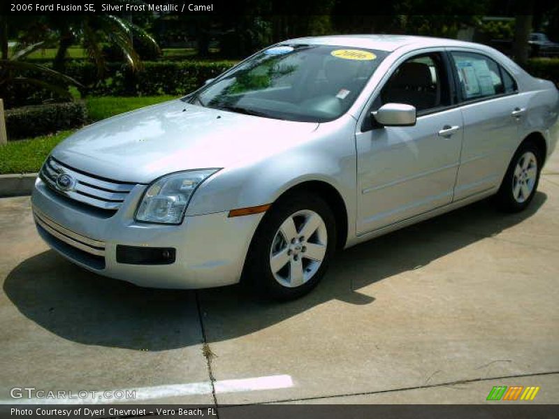 Silver Frost Metallic / Camel 2006 Ford Fusion SE