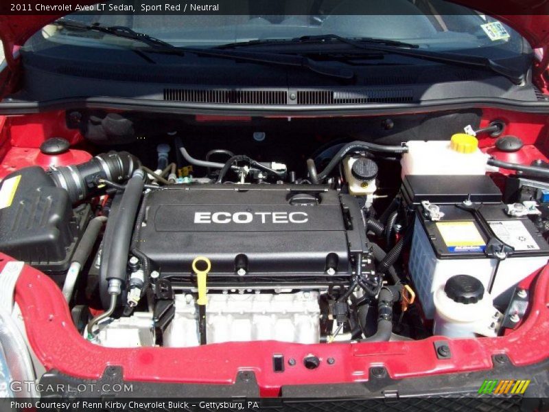  2011 Aveo LT Sedan Engine - 1.6 Liter DOHC 16-Valve VVT ECOTEC 4 Cylinder