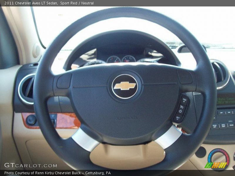 Sport Red / Neutral 2011 Chevrolet Aveo LT Sedan