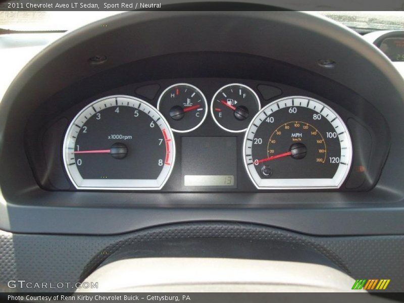  2011 Aveo LT Sedan LT Sedan Gauges