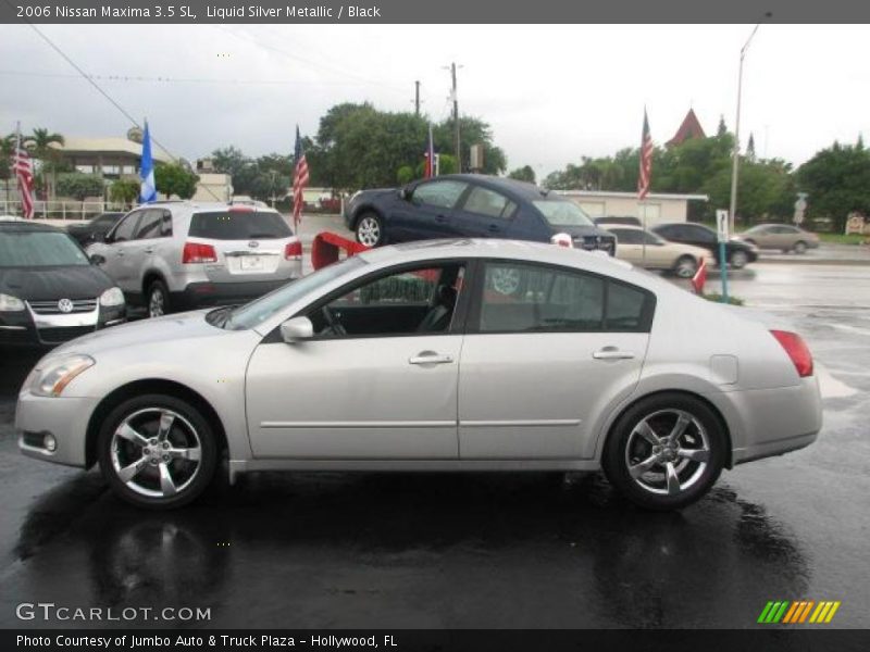 Liquid Silver Metallic / Black 2006 Nissan Maxima 3.5 SL