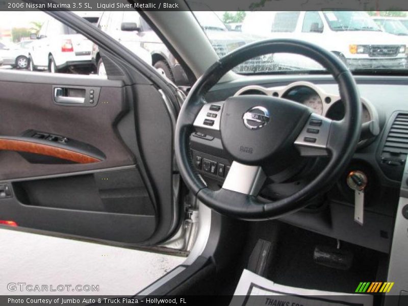 Liquid Silver Metallic / Black 2006 Nissan Maxima 3.5 SL
