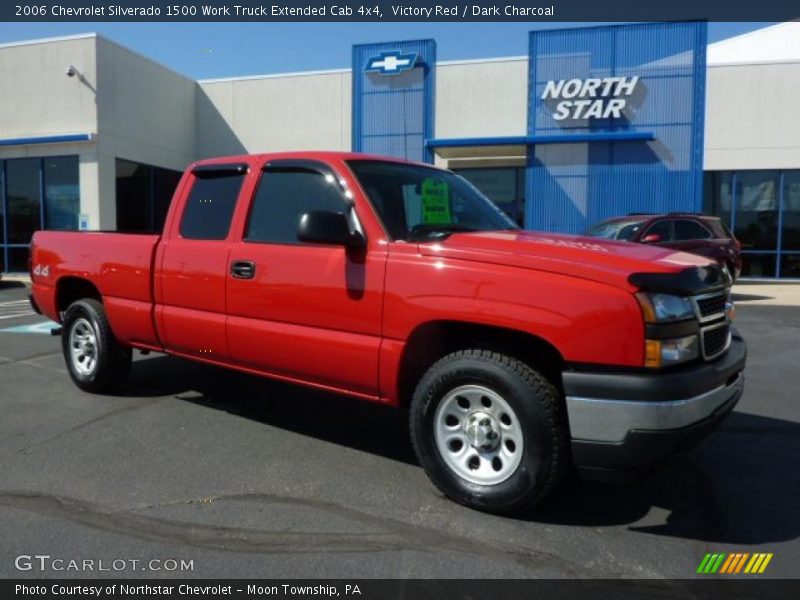 Victory Red / Dark Charcoal 2006 Chevrolet Silverado 1500 Work Truck Extended Cab 4x4