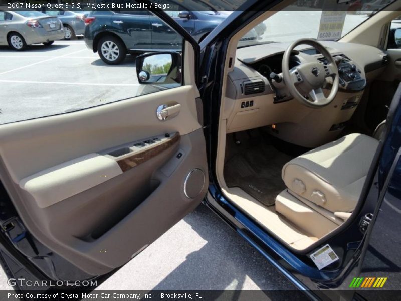 Majestic Blue Metallic / Beige 2007 Nissan Quest 3.5 S