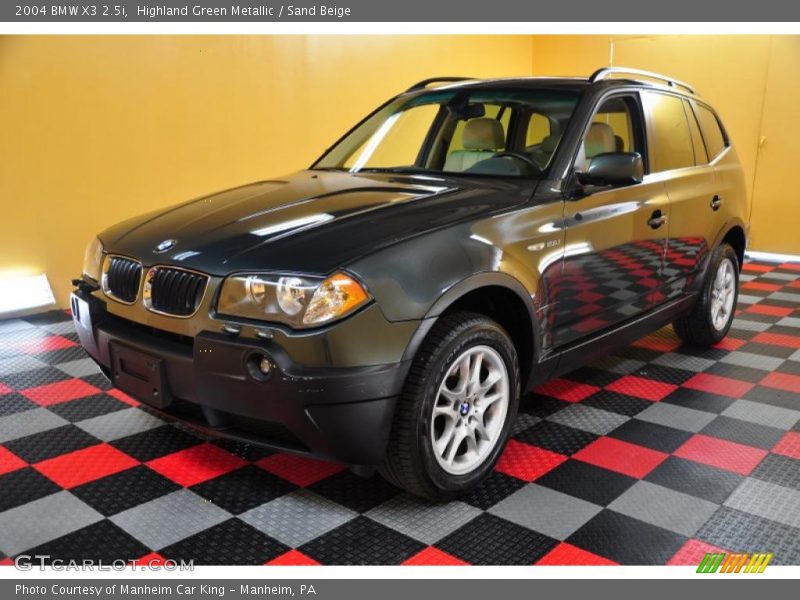 Highland Green Metallic / Sand Beige 2004 BMW X3 2.5i
