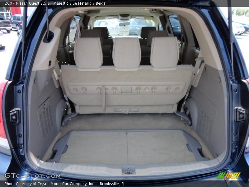 Majestic Blue Metallic / Beige 2007 Nissan Quest 3.5 S