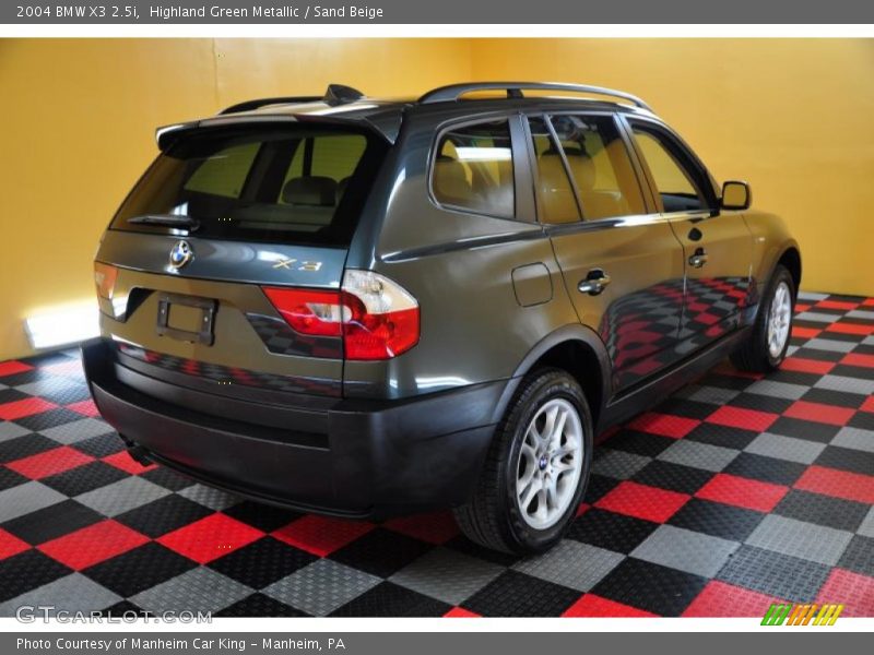 Highland Green Metallic / Sand Beige 2004 BMW X3 2.5i