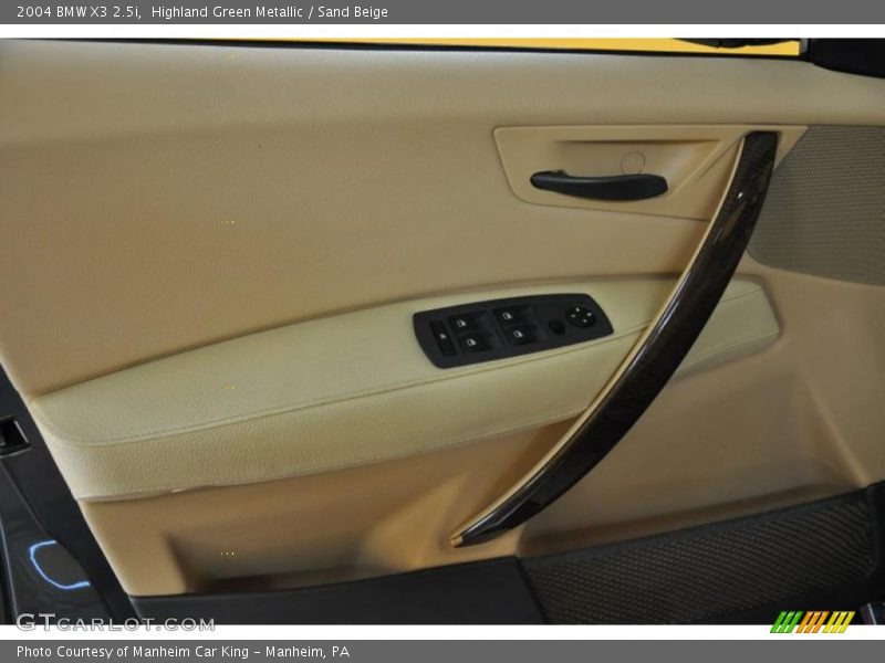 Highland Green Metallic / Sand Beige 2004 BMW X3 2.5i