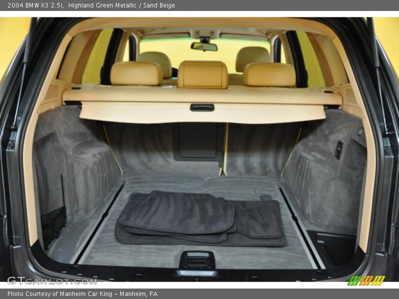 Highland Green Metallic / Sand Beige 2004 BMW X3 2.5i
