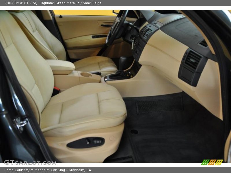 Highland Green Metallic / Sand Beige 2004 BMW X3 2.5i