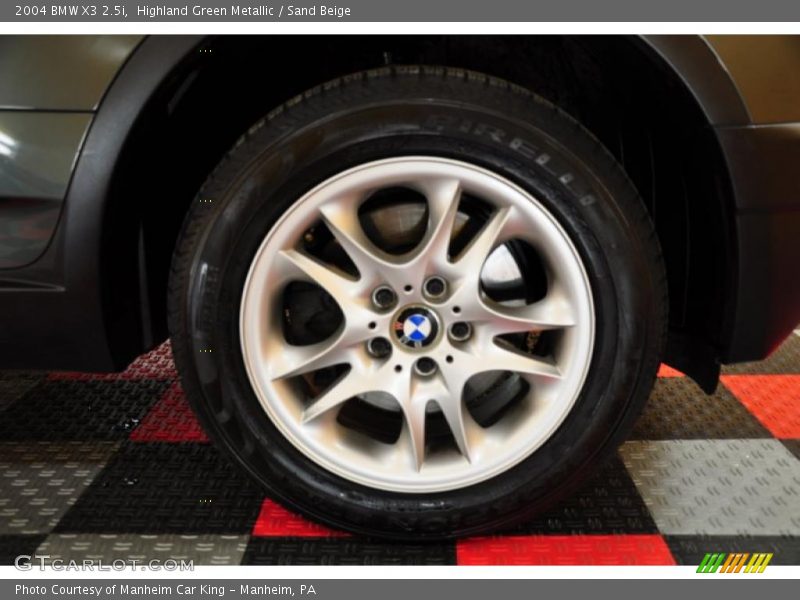 Highland Green Metallic / Sand Beige 2004 BMW X3 2.5i