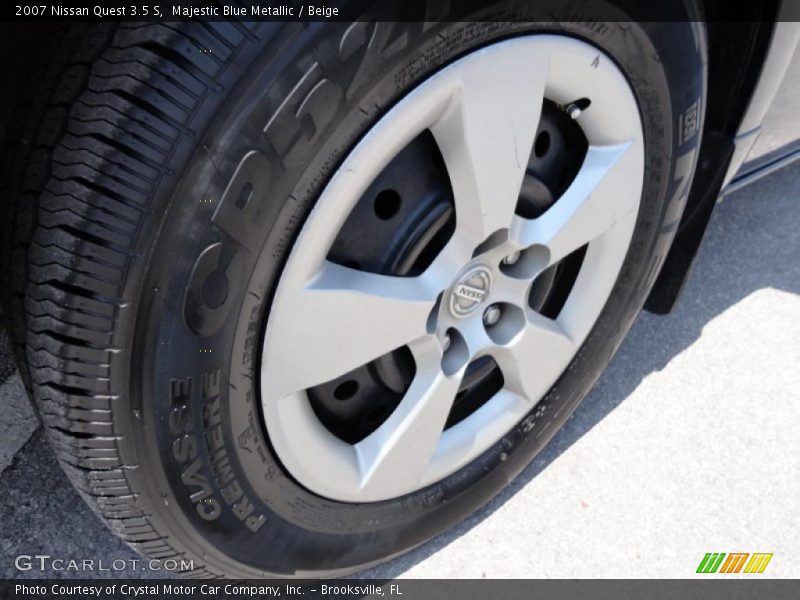 Majestic Blue Metallic / Beige 2007 Nissan Quest 3.5 S