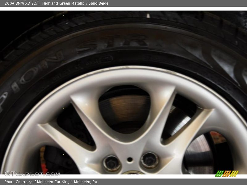 Highland Green Metallic / Sand Beige 2004 BMW X3 2.5i
