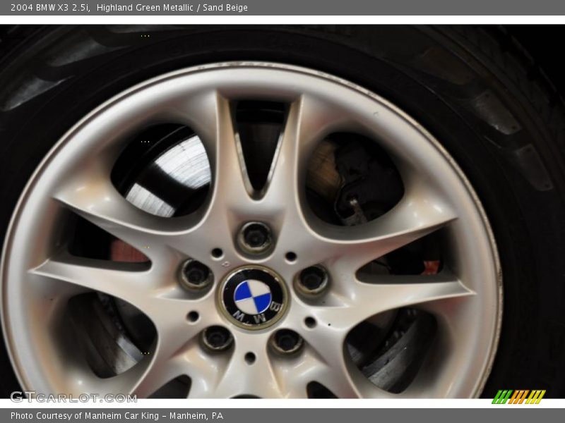 Highland Green Metallic / Sand Beige 2004 BMW X3 2.5i