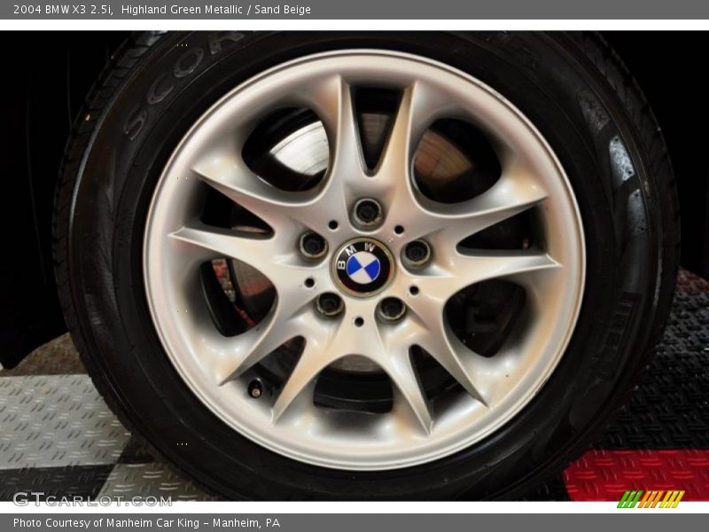 Highland Green Metallic / Sand Beige 2004 BMW X3 2.5i