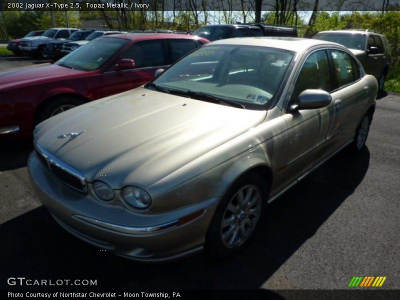 Topaz Metallic / Ivory 2002 Jaguar X-Type 2.5