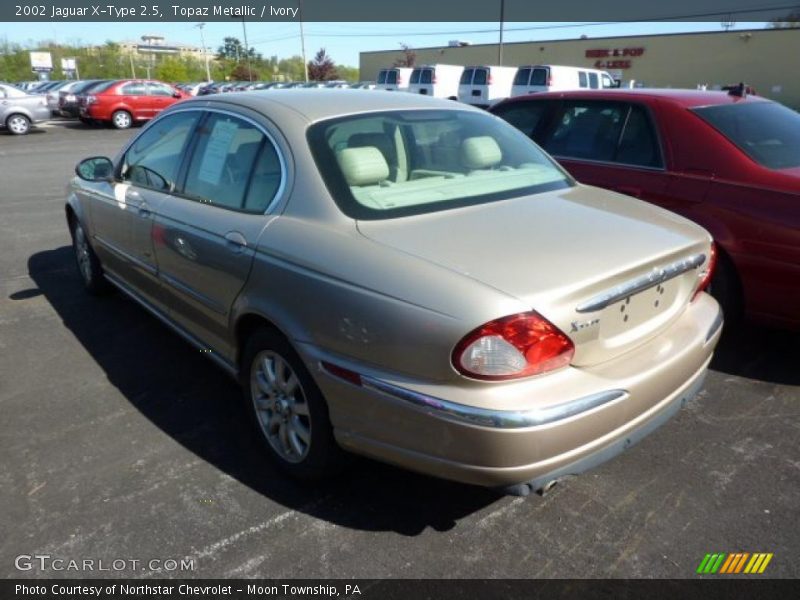 Topaz Metallic / Ivory 2002 Jaguar X-Type 2.5
