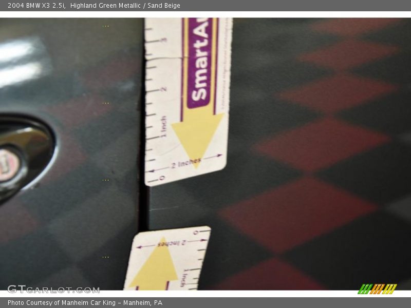 Highland Green Metallic / Sand Beige 2004 BMW X3 2.5i