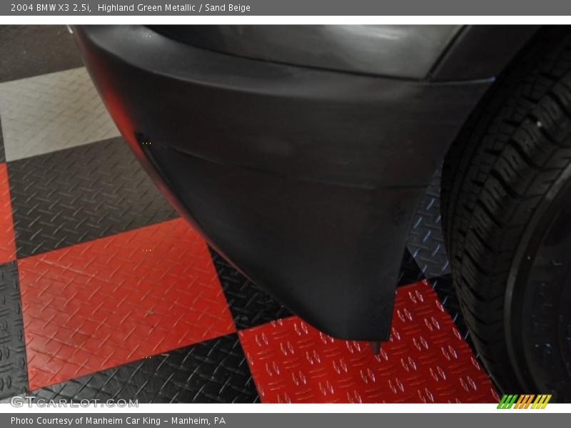 Highland Green Metallic / Sand Beige 2004 BMW X3 2.5i