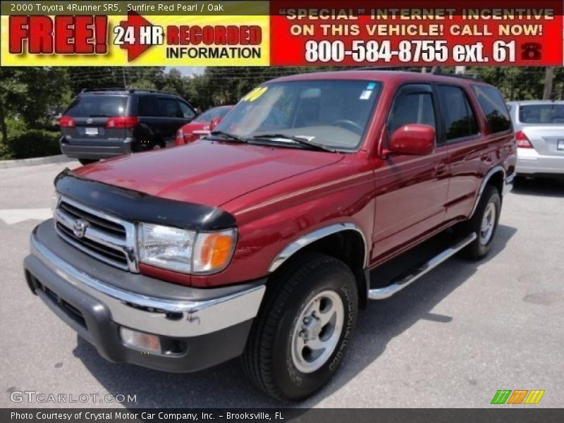 Sunfire Red Pearl / Oak 2000 Toyota 4Runner SR5