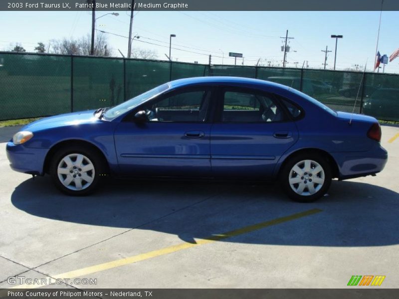 Patriot Blue Metallic / Medium Graphite 2003 Ford Taurus LX